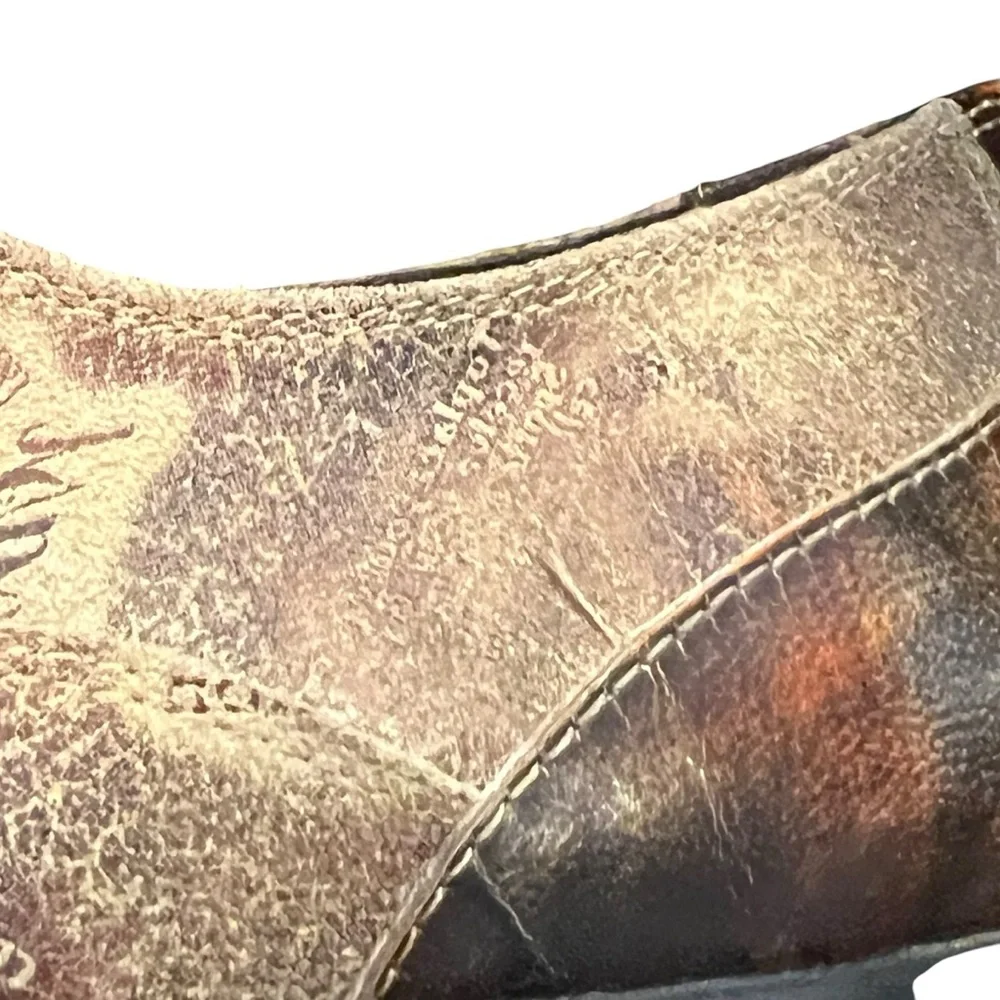 FI-6193 Multi Color Leather Pointed toe Slip on Loafer Fiesso Aurelio Garcia 42 - Picture 11 of 16